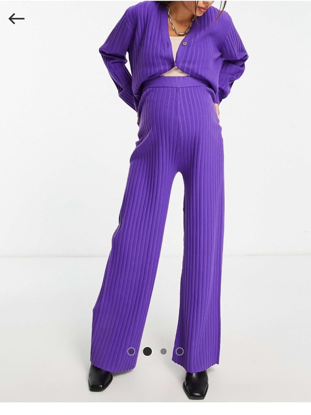 Maternity Jumpsuit Pants in Purple
